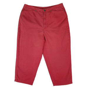 Crazy Horse Liz Claiborne Capri Cropped Pants Womens 8 100% Cotton